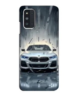 Чехол для Samsung Galaxy F52 5G (E526) с картинкой «BMW в свете фар»