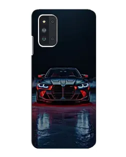 Чехол для Samsung Galaxy F52 5G (E526) с картинкой «BMW на мокрой дороге»