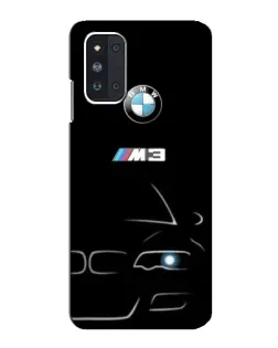 Чехол для Samsung Galaxy F52 5G (E526) с картинкой «Минималистичный принт BMW M3»