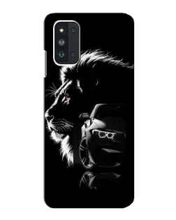 Чехол для Samsung Galaxy F52 5G (E526) с картинкой «BMW и лев»