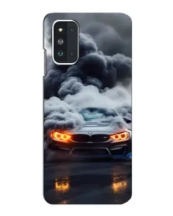 Чехол для Samsung Galaxy F52 5G (E526) с картинкой «BMW в дыму»