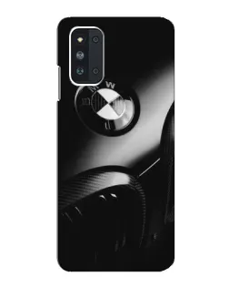 Чехол для Samsung Galaxy F52 5G (E526) с картинкой «Эмблема BMW — макро»