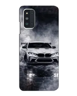 Чехол для Samsung Galaxy F52 5G (E526) с картинкой «BMW сквозь туман»