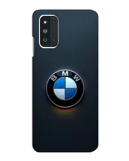 Чехол для Samsung Galaxy F52 5G (E526) с картинкой «Логотип BMW — минимализм»