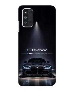Чохол для Samsung Galaxy F52 5G (E526) з картинкою «BMW крізь нічне місто»