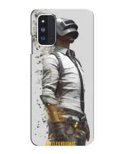 Чехол для Samsung Galaxy F52 5G (E526) с картинкой «PUBG — боец в пыли»