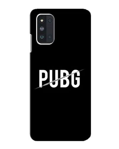 Чехол для Samsung Galaxy F52 5G (E526) с картинкой «PUBG — белый логотип»