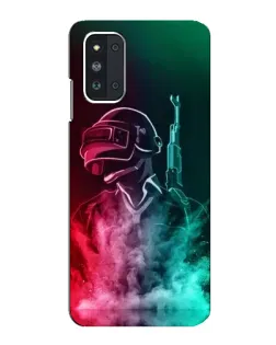 Чехол для Samsung Galaxy F52 5G (E526) с картинкой «PUBG — огненный воин»