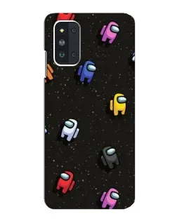 Чехол для Samsung Galaxy F52 5G (E526) с картинкой «Космический паттерн Among Us»