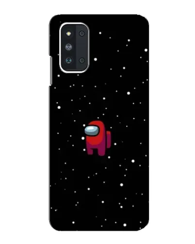 Чехол для Samsung Galaxy F52 5G (E526) с картинкой «Красный Among Us»