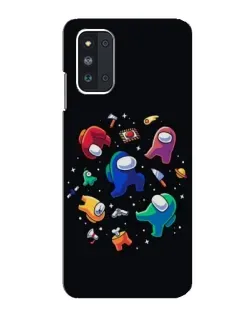 Чехол для Samsung Galaxy F52 5G (E526) с картинкой «Among Us космос»