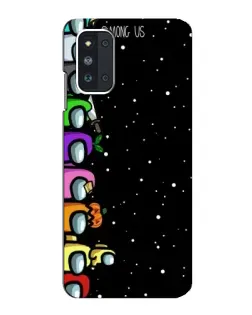 Чехол для Samsung Galaxy F52 5G (E526) с картинкой «Команда Among Us»