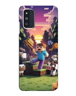 Чехол для Samsung Galaxy F52 5G (E526) с картинкой «Стив на ферме»