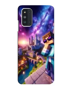 Чехол для Samsung Galaxy F52 5G (E526) с картинкой «Стив и космос»