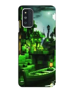 Чехол для Samsung Galaxy F52 5G (E526) с картинкой «Minecraft лесной пейзаж»