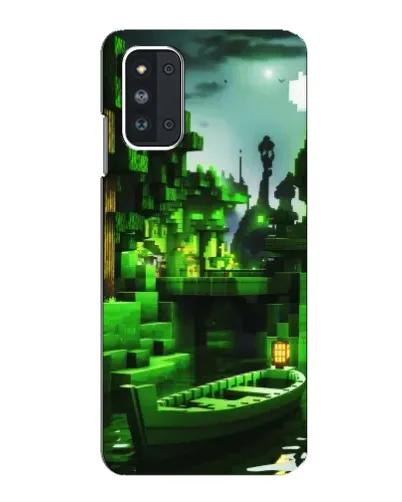 Чехол для Samsung Galaxy F52 5G (E526) с картинкой «Minecraft лесной пейзаж»