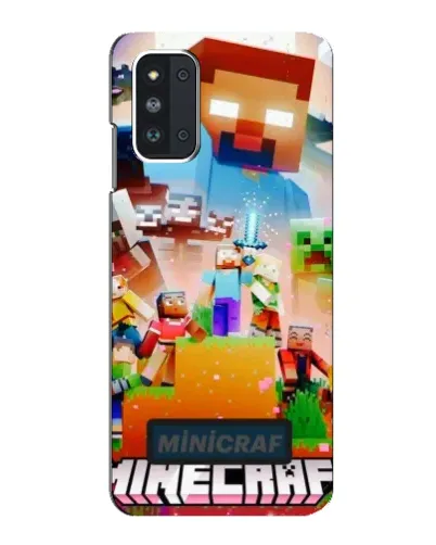 Чехол для Samsung Galaxy F52 5G (E526) с картинкой «Minecraft герои игры»