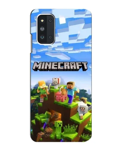 Чехол для Samsung Galaxy F52 5G (E526) с картинкой «Minecraft классический мир»