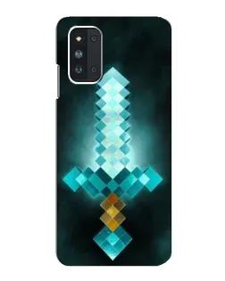 Чехол для Samsung Galaxy F52 5G (E526) с картинкой «Алмазный меч неон»