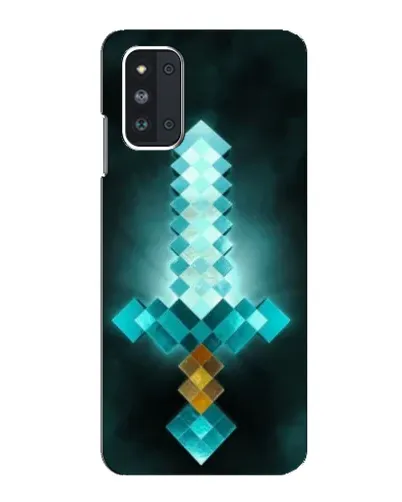 Чехол для Samsung Galaxy F52 5G (E526) с картинкой «Алмазный меч неон»