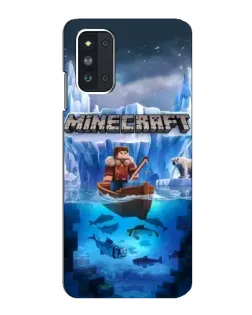 Чехол для Samsung Galaxy F52 5G (E526) с картинкой «Minecraft ледяной мир»