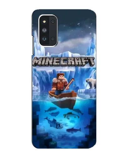 Чехол для Samsung Galaxy F52 5G (E526) с картинкой «Minecraft ледяной мир»