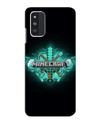 Чехол для Samsung Galaxy F52 5G (E526) с картинкой «Minecraft Diamond лого»