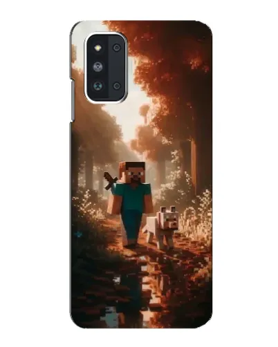 Чехол для Samsung Galaxy F52 5G (E526) с картинкой «Стив в лесу»