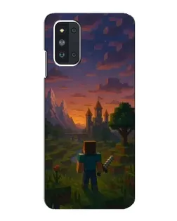 Чехол для Samsung Galaxy F52 5G (E526) с картинкой «Стив у башни»