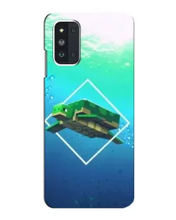 Чохол для Samsung Galaxy F52 5G (E526) з картинкою «Черепаха Minecraft»
