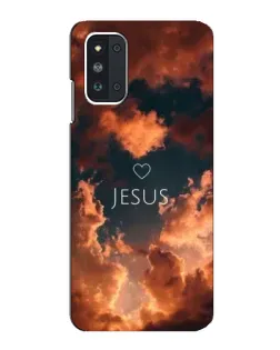 Чехол для Samsung Galaxy F52 5G (E526) с картинкой «Сияние Имени Jesus»