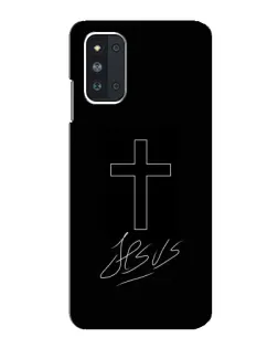 Чехол для Samsung Galaxy F52 5G (E526) с картинкой «Графический крест Jesus» Чехол для Samsung Galaxy F52 5G (E526) с картинкой «Графический крест Jesus»