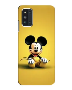 Чехол для Samsung Galaxy F52 5G (E526) с картинкой «Микки на желтом»