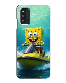 Чехол для Samsung Galaxy F52 5G (E526) с картинкой «Спанч Боб на гидроцикле» Чехол для Samsung Galaxy F52 5G (E526) с картинкой «Спанч Боб на гидроцикле»