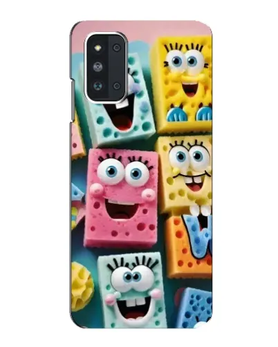 Чехол для Samsung Galaxy F52 5G (E526) с картинкой «Цветные губки»