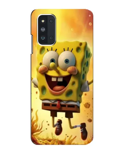 Чехол для Samsung Galaxy F52 5G (E526) с картинкой «Губка Боб прыгает»