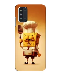 Чехол для Samsung Galaxy F52 5G (E526) с картинкой «Губка Боб повар»