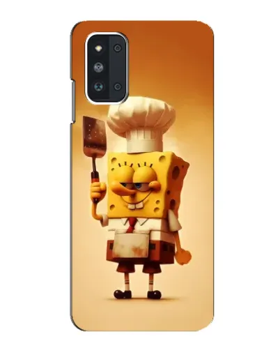 Чехол для Samsung Galaxy F52 5G (E526) с картинкой «Губка Боб повар»