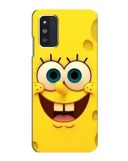 Чехол для Samsung Galaxy F52 5G (E526) с картинкой «Губка Боб улыбка»