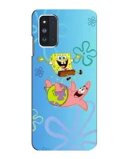 Чехол для Samsung Galaxy F52 5G (E526) с картинкой «Спанч Боб и Патрик»