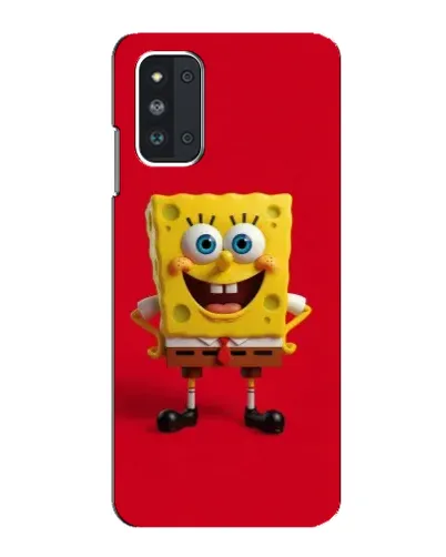 Чехол для Samsung Galaxy F52 5G (E526) с картинкой «Спанч Боб на красном»
