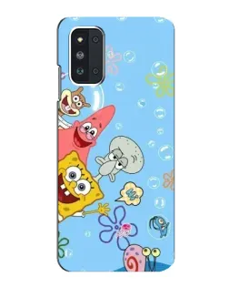 Чехол для Samsung Galaxy F52 5G (E526) с картинкой «Веселые пузырьки»