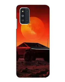 Чехол для Samsung Galaxy F52 5G (E526) с картинкой «Cybertruck на Марсе»