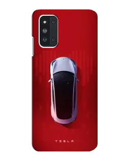 Чехол для Samsung Galaxy F52 5G (E526) с картинкой «Tesla Top View»