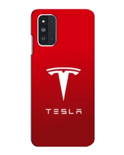 Чехол для Samsung Galaxy F52 5G (E526) с картинкой «Tesla Red Classic»