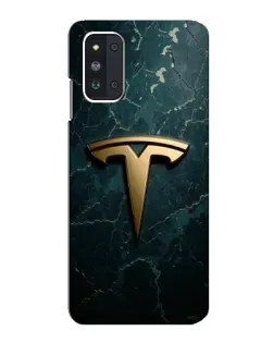 Чехол для Samsung Galaxy F52 5G (E526) с картинкой «Мраморная Tesla Gold»
