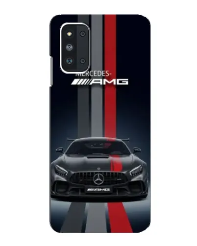 Чехол для Samsung Galaxy F52 5G (E526) с картинкой «Mercedes — белый карбон»