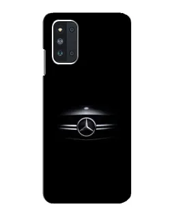 Чехол для Samsung Galaxy F52 5G (E526) с картинкой «Mercedes — абстрактные линии»