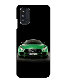 Чехол для Samsung Galaxy F52 5G (E526) с картинкой «Mercedes — неоновый лого»