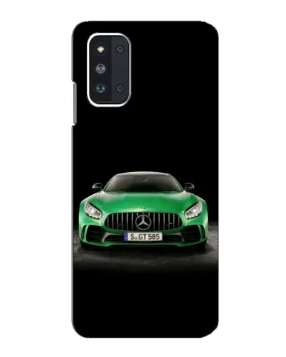 Чехол для Samsung Galaxy F52 5G (E526) с картинкой «Mercedes — неоновый лого»